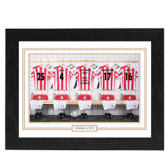 Personalised Framed 100% Unofficial Stoke Football Shirt Photo A3